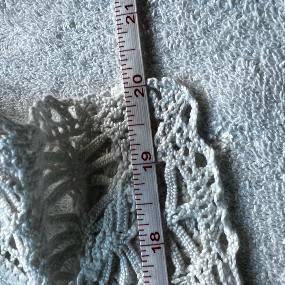 Crochet Lace Trim White Vintage Style Geometric Open Work